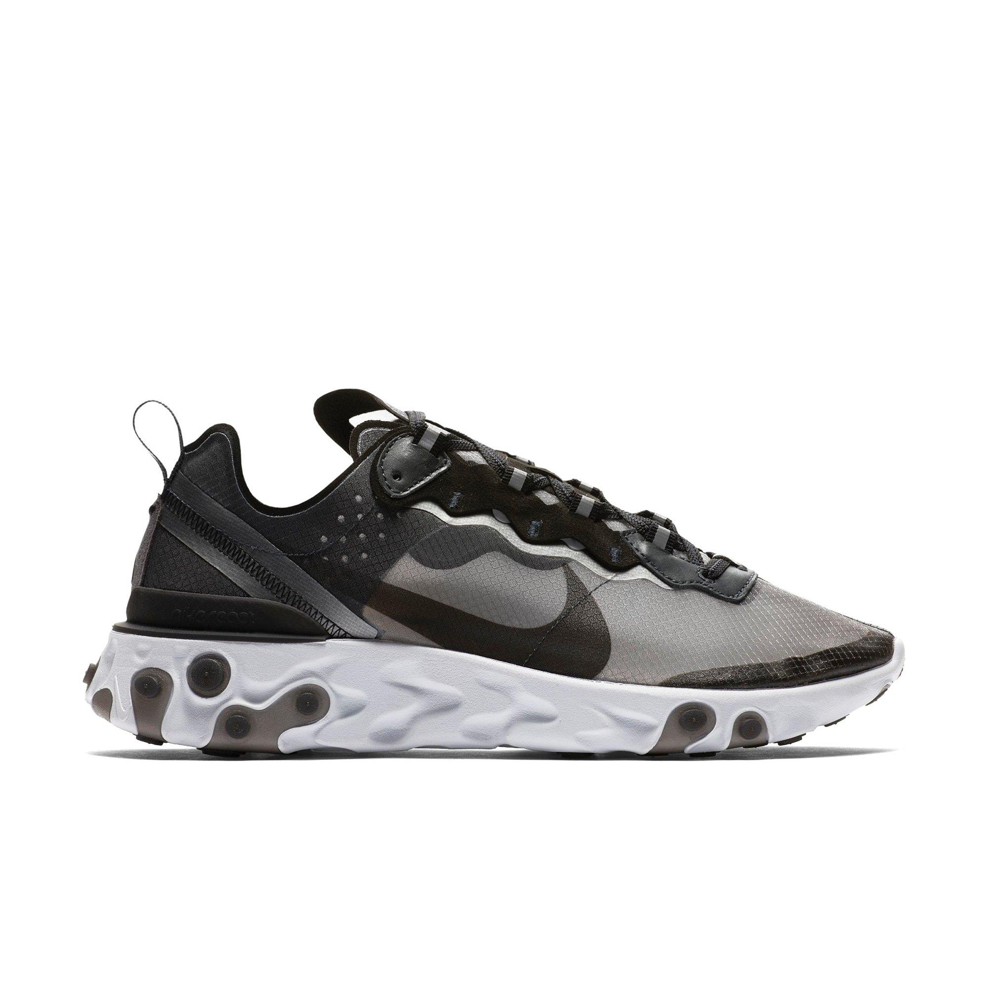 Nike react element 87 anthracite black on on sale feet